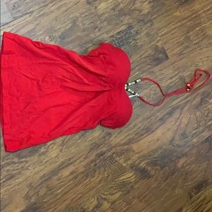 Beaded strap halter top